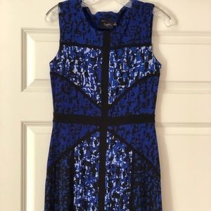 Just Taylor black/royal blue/light grey dress.